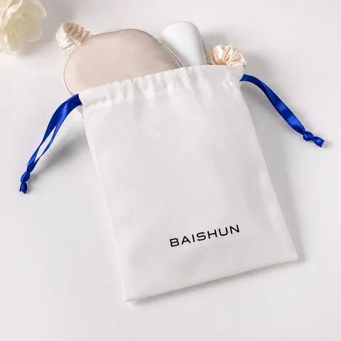 Lavender Cotton Drawstring Pouch