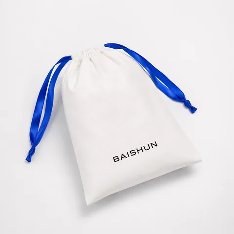 Lavender Cotton Drawstring Pouch