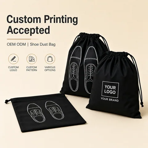 Charcoal Cotton Dust Bag