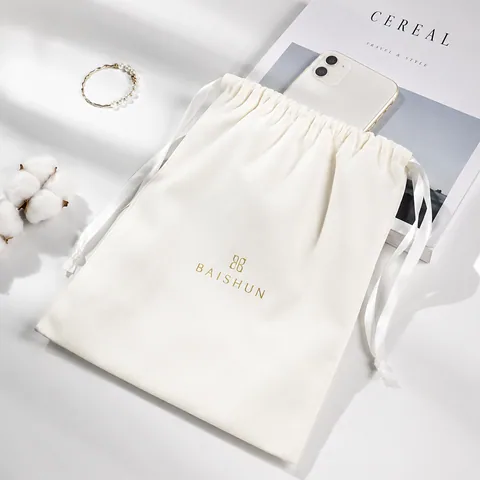 Cream Cotton Dust Bag