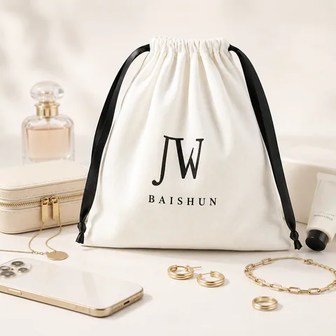 Beige Cotton Dust Bag