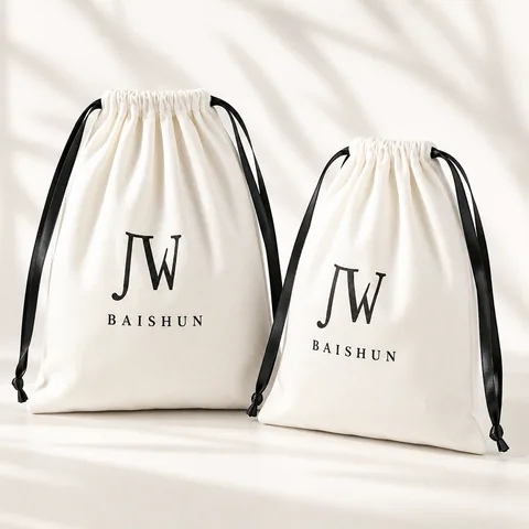 Beige Cotton Dust Bag