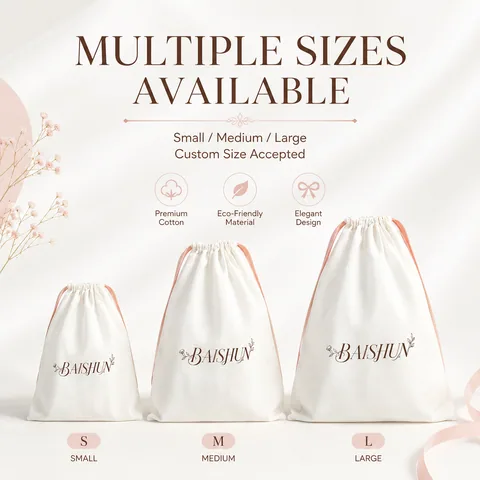 Beige Cotton Dust Bag