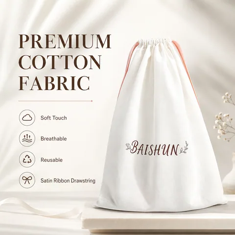 Beige Cotton Dust Bag