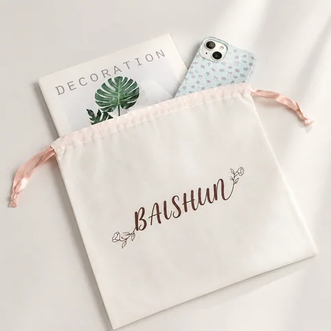 Beige Cotton Dust Bag