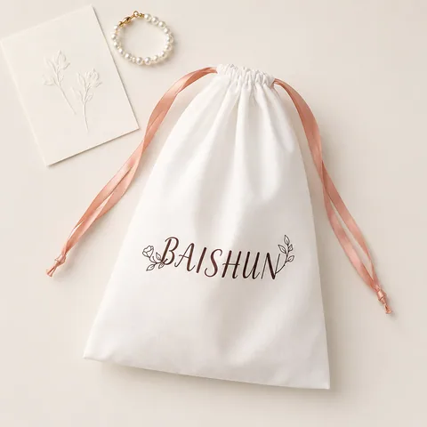 Beige Cotton Dust Bag