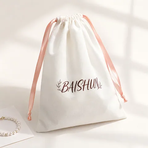 Beige Cotton Dust Bag
