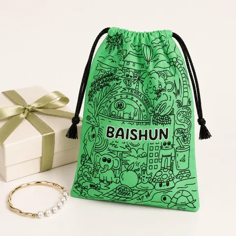 Green Cotton Dust Bag