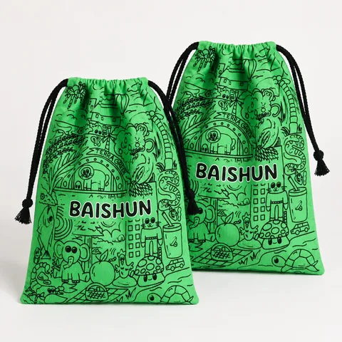 Green Cotton Dust Bag