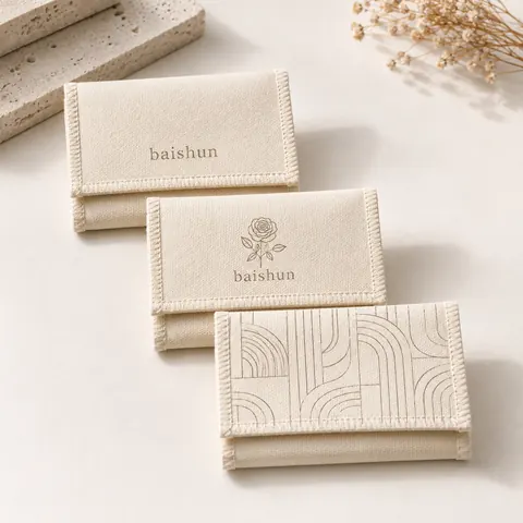 Microfiber-Look Jewelry Flap Pouch