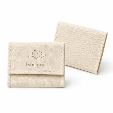 Microfiber-Look Jewelry Flap Pouch — product gallery view