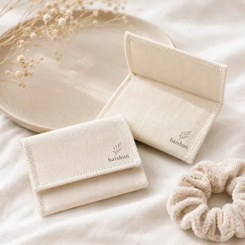 Microfiber-Look Jewelry Flap Pouch — product gallery view