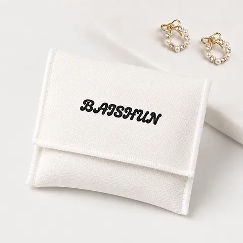 Fabric Flap Jewelry Pouch — product gallery view