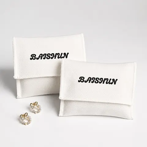 Fabric Flap Jewelry Pouch — product gallery view