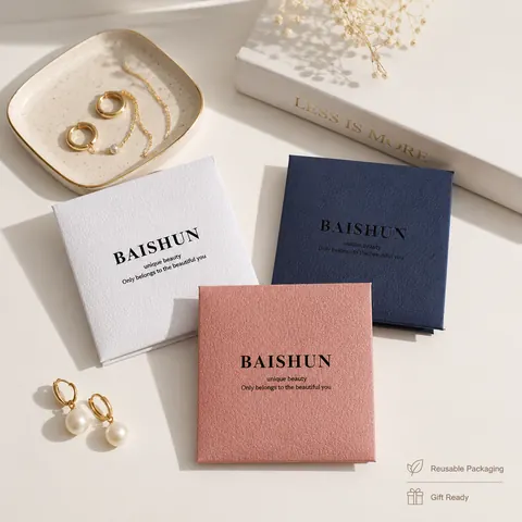 Square Fold-Over Jewelry Pouch