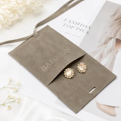 Tie-Closure Necklace Pouch