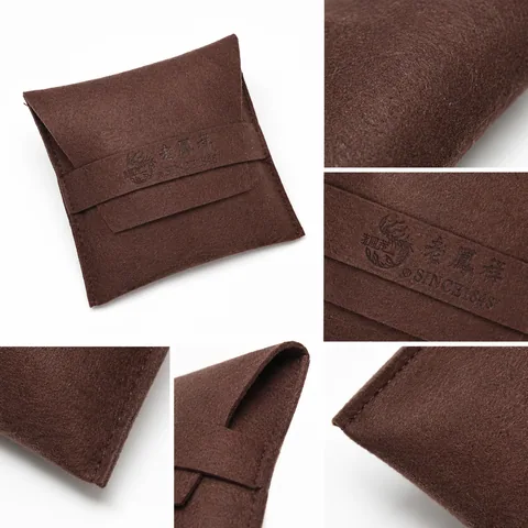 Olive Microfiber Suede Jewelry Pouch