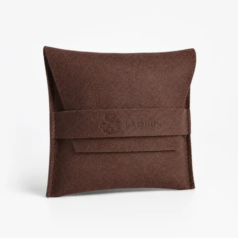 Olive Microfiber Suede Jewelry Pouch