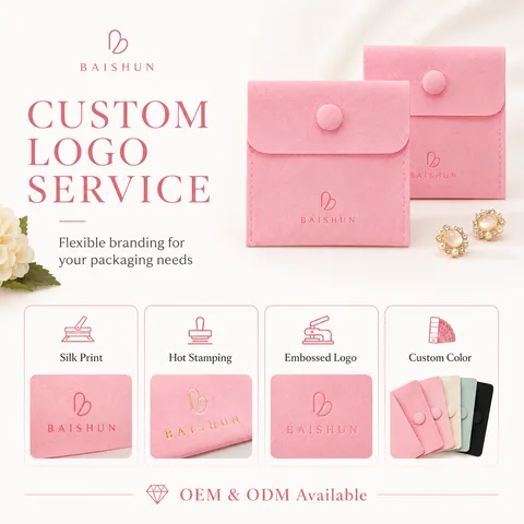 Blush Microfiber Suede Jewelry Pouch
