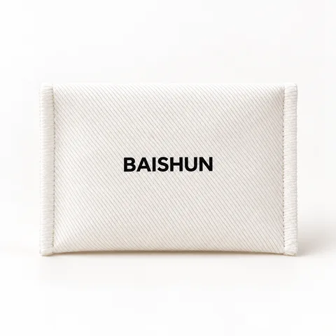 Custom Microfiber Fold-Over Jewelry Pouch — product view 4