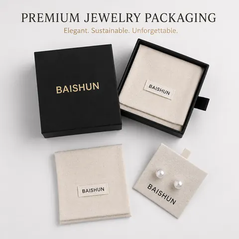 Drawer Jewelry Box and Pouch Set — product gallery view