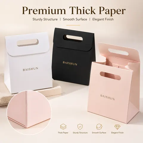 Die-Cut Handle Paper Gift Bag — product gallery view