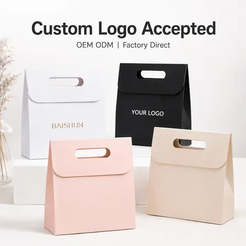 Die-Cut Handle Paper Gift Bag — product gallery view