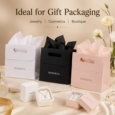 Die-Cut Handle Paper Gift Bag — product gallery view