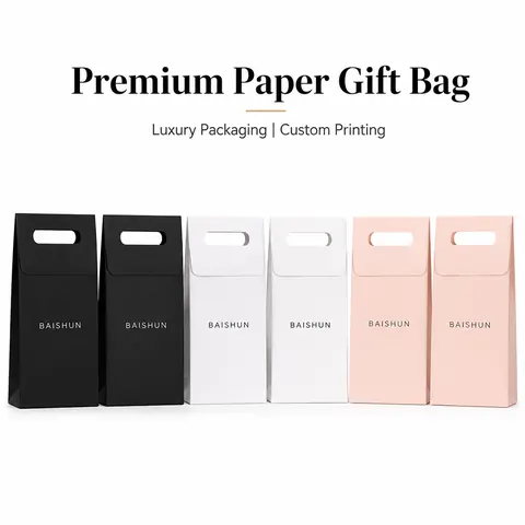 Die-Cut Handle Paper Gift Bag — product gallery view