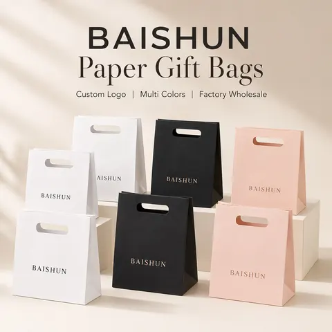 Die-Cut Handle Paper Gift Bag — product gallery view
