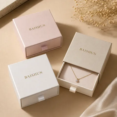 Ribbon-Pull Jewelry Drawer Box — product gallery view