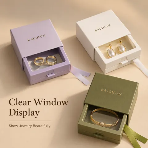 Ribbon-Pull Jewelry Drawer Box — product gallery view