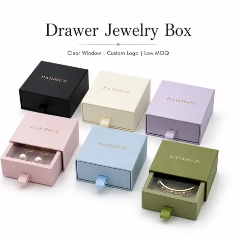 Ribbon-Pull Jewelry Drawer Box — product gallery view