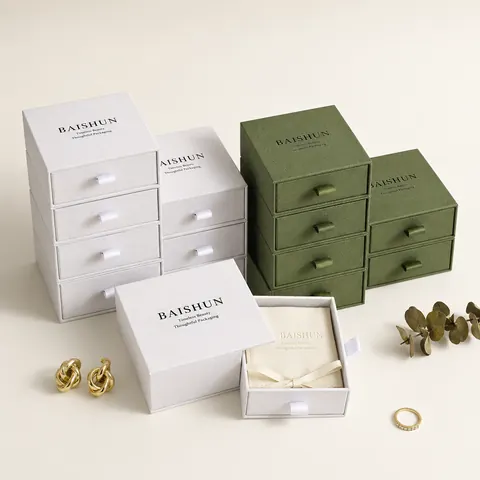 Multi-Drawer Jewelry Paper Box — product gallery view
