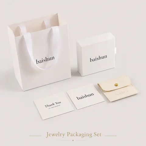 Contrast-Handle Paper Gift Bag — product gallery view