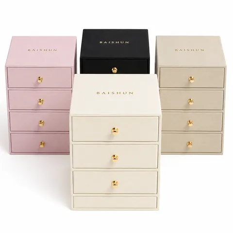 Metal-Pull Multi-Drawer Jewelry Box — product gallery view