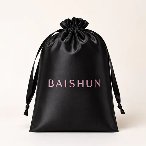 Satin-Look Drawstring Pouch — product gallery view