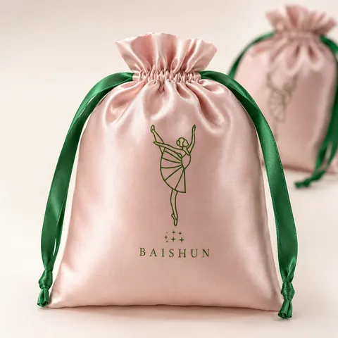 Satin-Look Drawstring Pouch