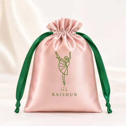 Satin-Look Drawstring Pouch — product gallery view