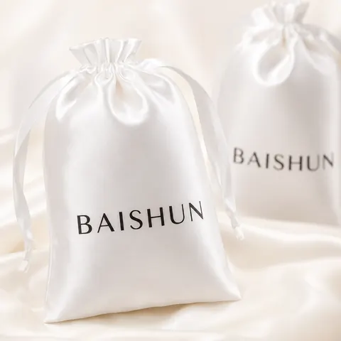 Satin-Look Drawstring Pouch