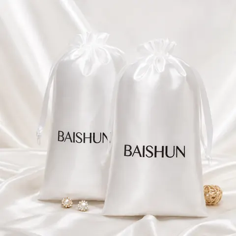 Satin-Look Drawstring Pouch — product gallery view