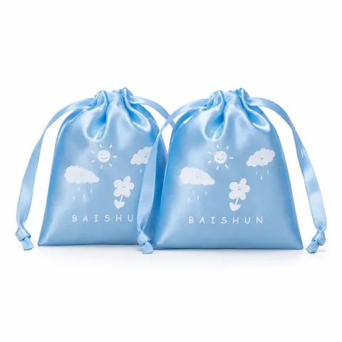 Satin-Look Drawstring Pouch — product gallery view