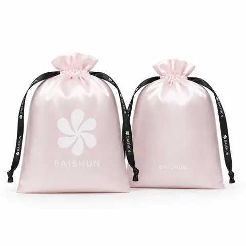 Satin-Look Drawstring Pouch — product gallery view