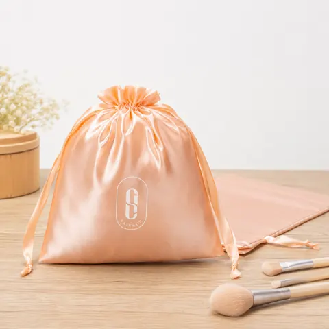Satin-Look Drawstring Pouch