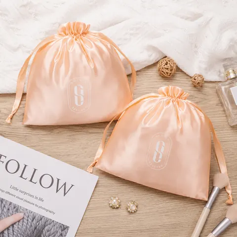 Satin-Look Drawstring Pouch — product gallery view