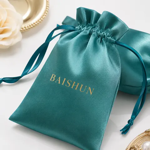 Satin-Look Drawstring Pouch
