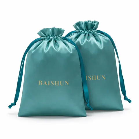 Satin-Look Drawstring Pouch — product gallery view