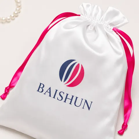 Satin-Look Drawstring Pouch