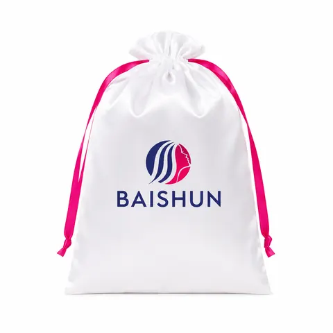Satin-Look Drawstring Pouch — product gallery view