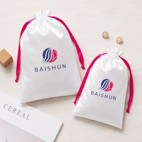 Satin-Look Drawstring Pouch — product gallery view